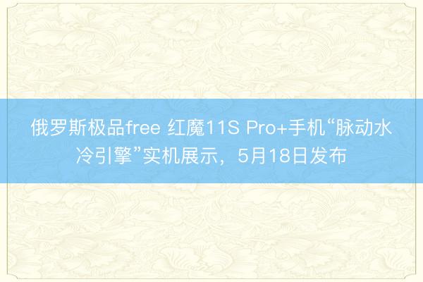 俄罗斯极品free 红魔11S Pro+手机“脉动水冷引擎”实机展示，5月18日发布