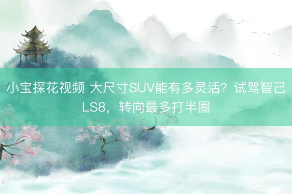 小宝探花视频 大尺寸SUV能有多灵活？试驾智己LS8，转向最多打半圈