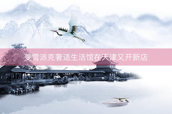 斐雪派克奢适生活馆在天津又开新店