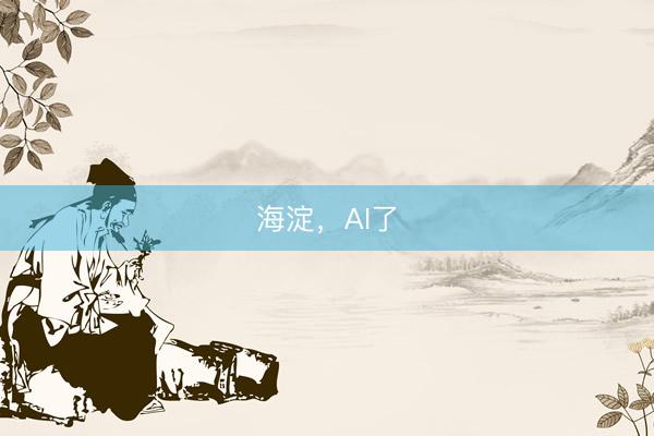 海淀，AI了