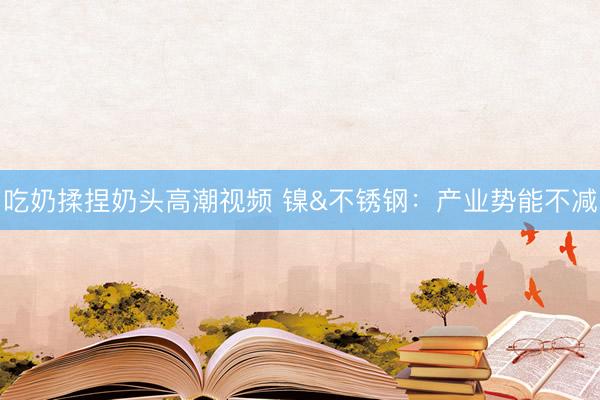 吃奶揉捏奶头高潮视频 镍&不锈钢：产业势能不减